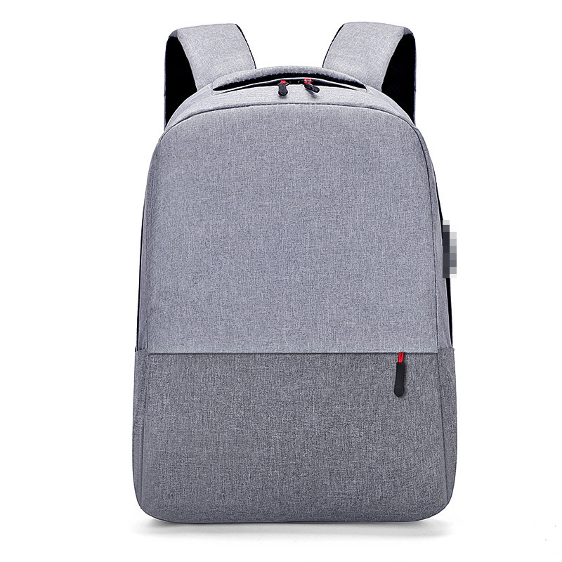 Sac à dos Bicolore Style Coréen Unisexe 127772-2 Gris - محفظة ظهر للكبار رمادي 4