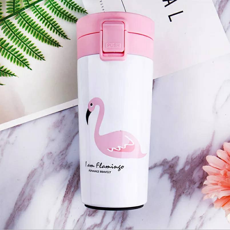 Flamingo Thermos pour tasses à café de 380ML en acier inoxydable 6