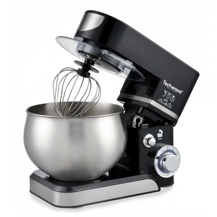Robot Pétrin Multifonctions 6 Vitesses Avec Bol En Inox 5L 1000W Techwood TRO-1066 4