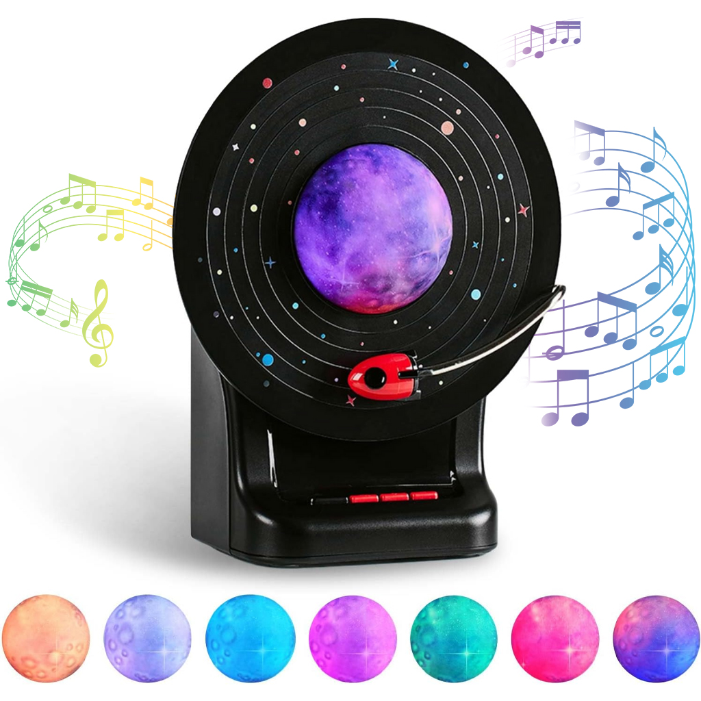 Haut Parleur Bluetooth avec lampe lunaire LED 3D à 7 couleurs réglables - مكبر صوت بلوتوث 1