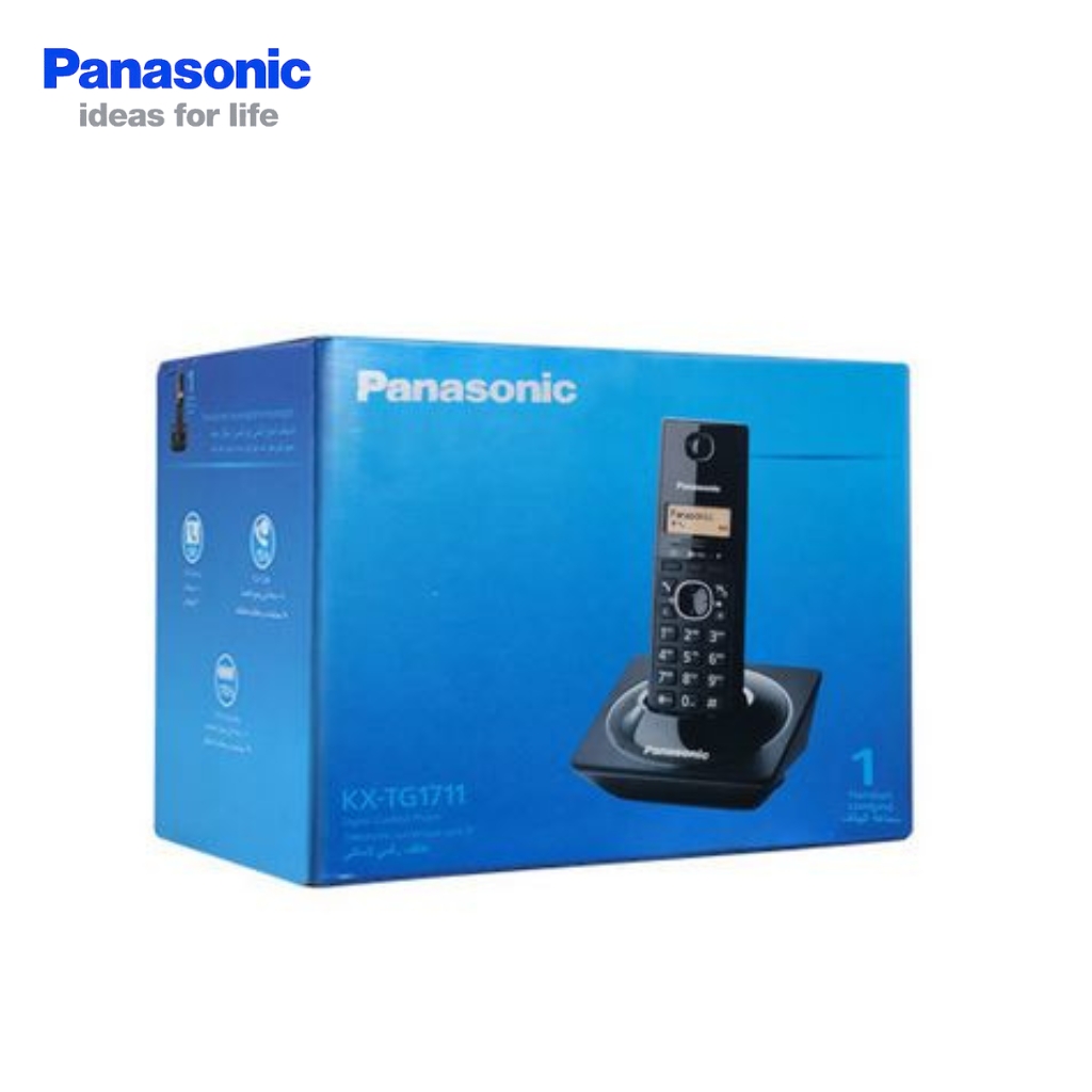 Panasonic Téléphone Numérique Sans Fil KX-TG1711 - هاتف أرضي لاسلكي بخاصية تسجيل الأرقام مع شاشة رقمية 3
