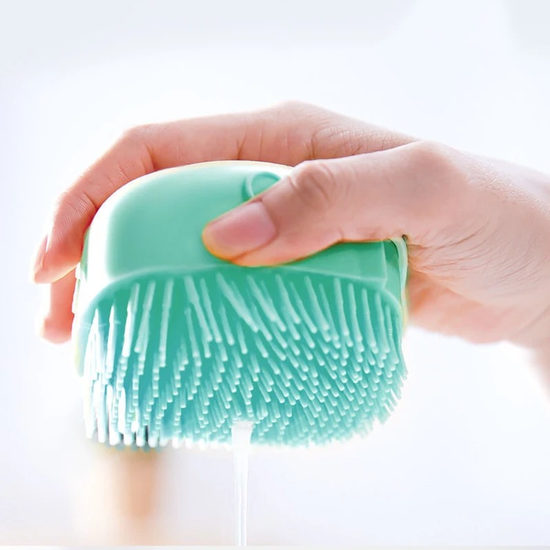 Brosse de Nettoyage et Distributeur De Shampoing en Silicone - فرشاة الحمام من السيليكون 8