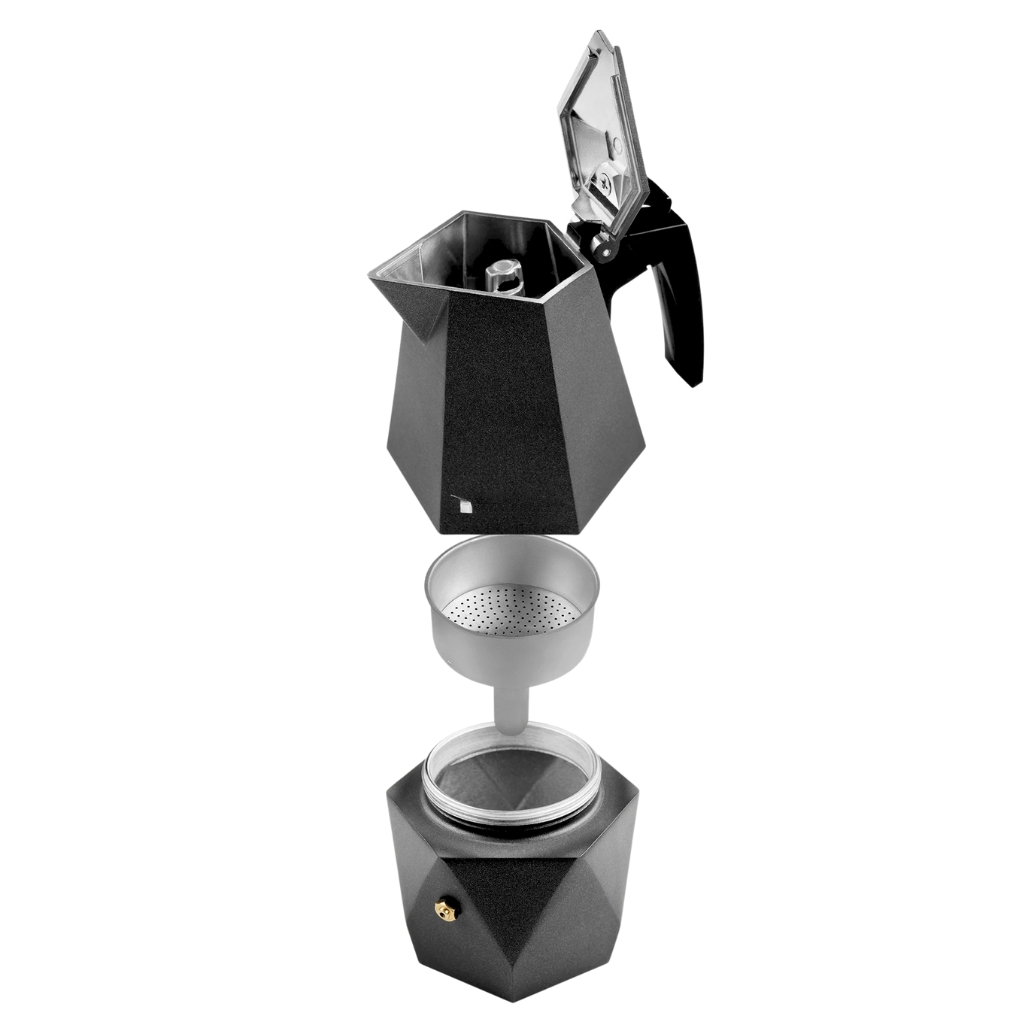 Cafetière Espresso en forme crystal 300 ml - ماكينة صنع قهوة الاسبريسو 5
