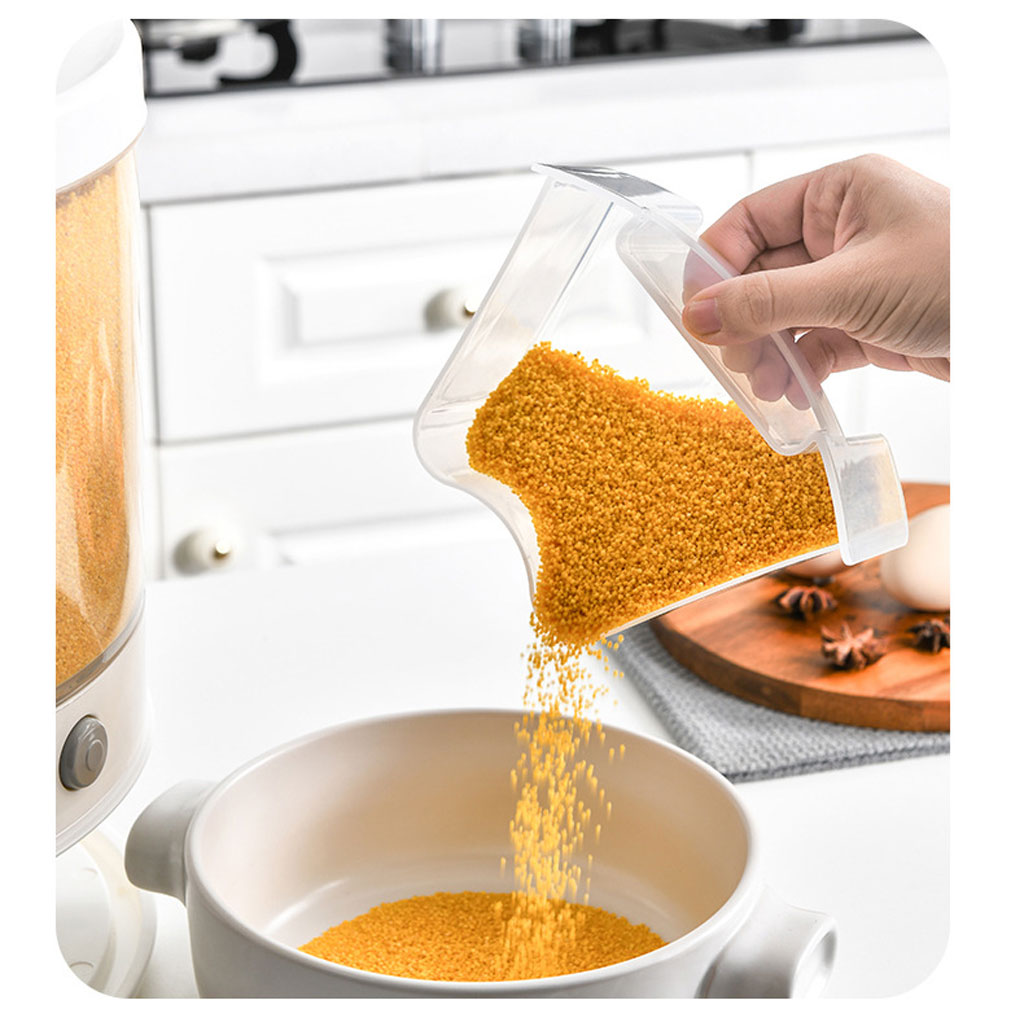 Distributeur de nourriture e récipient de stockage de céréales rotatif - حامل حبوب قابل للدوران 2