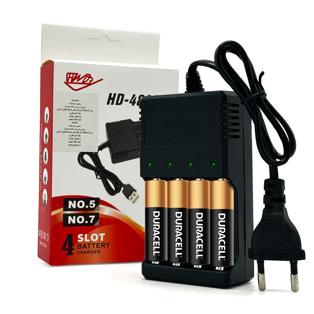 Chargeur de batterie pour piles AAA/AAA 1.2 V - شاحن بطاريات 1