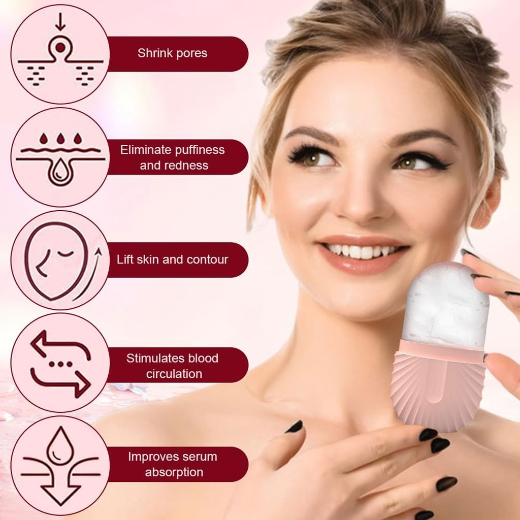Ice Roller Visage, massage de la glace pour les yeux réutilisable 5