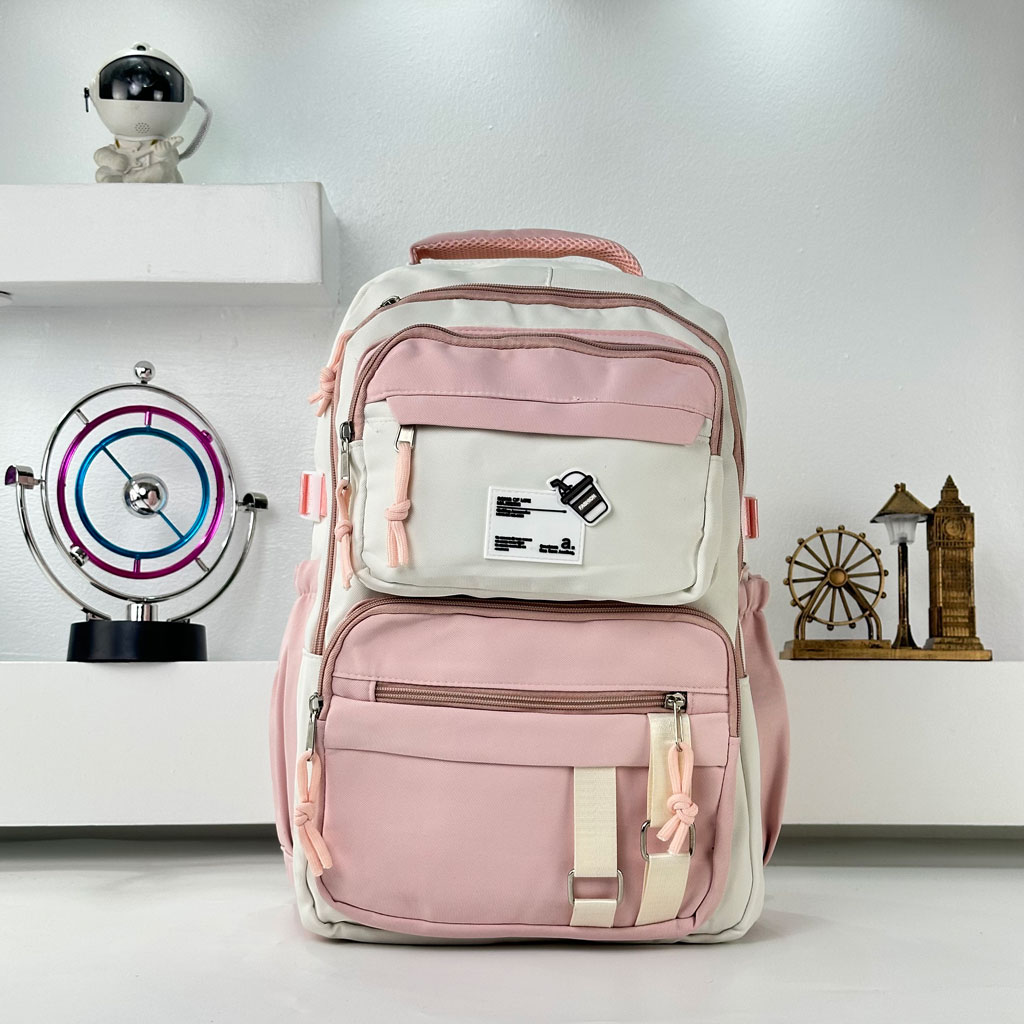 Sacs à dos d'école Style Décontracté Milkshake Rose - حقيبة ظهر مدرسية وردي 2