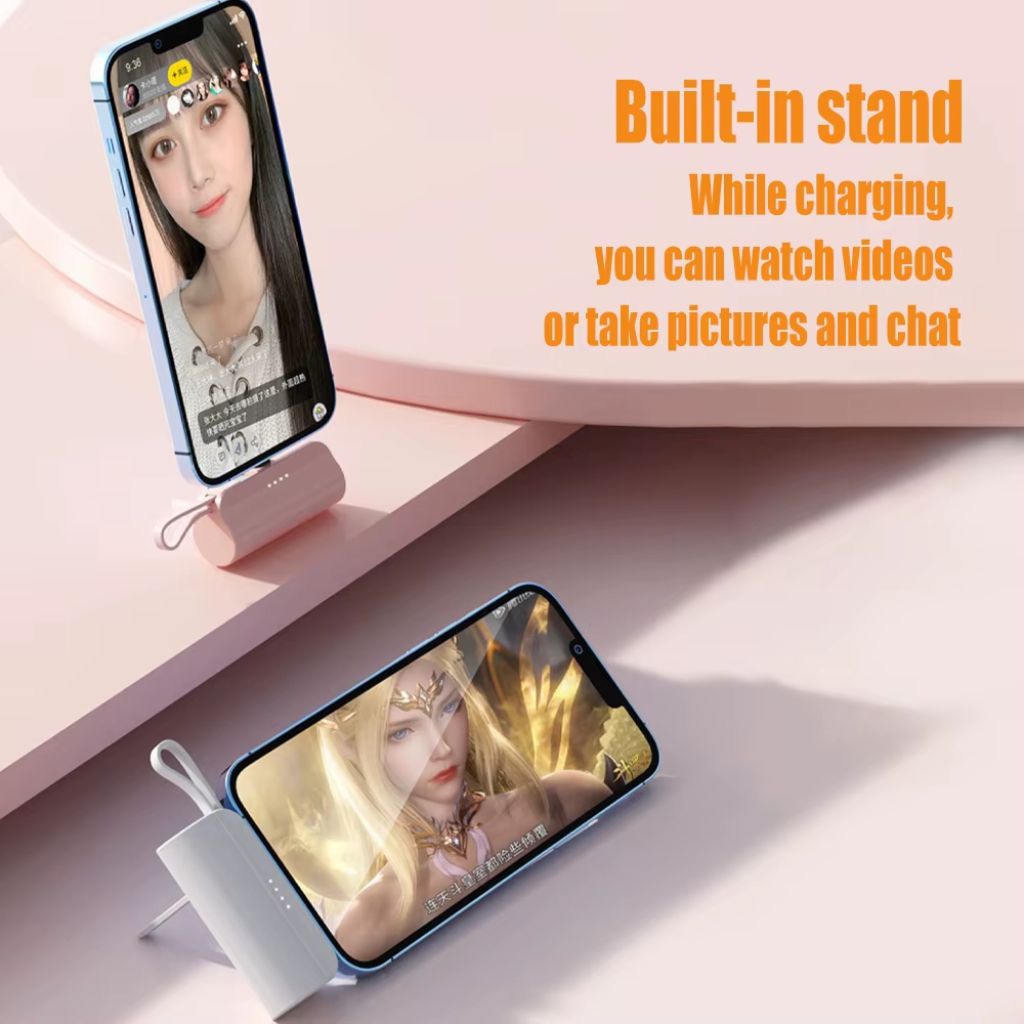 PowerBank 5000mAh et Support Telephone 2en1 – باور بانك 7