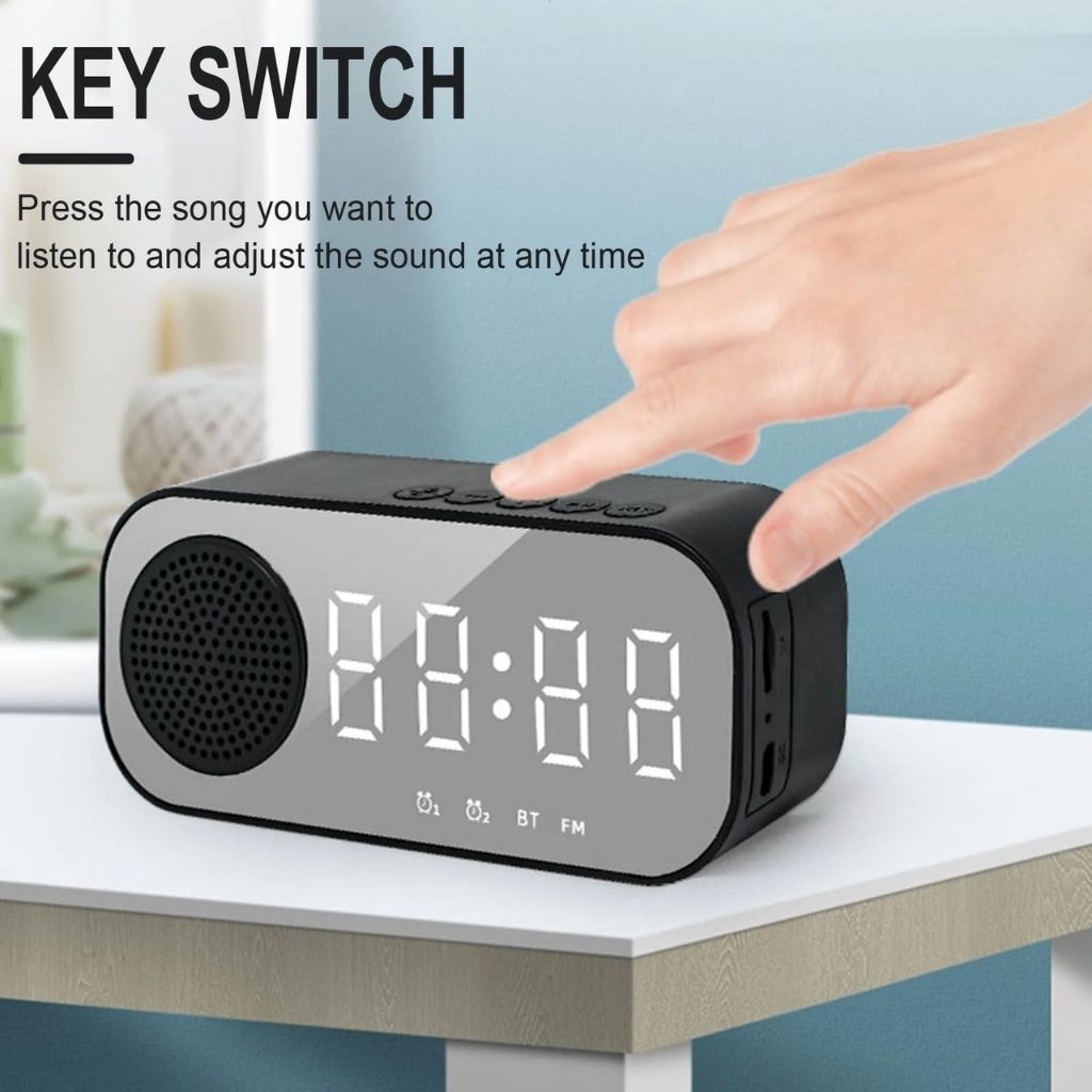 Haut-parleur Bluetooth avec Réveil et Radio FM – مكبر صوت بلوتوث مع منبه وراديو 5