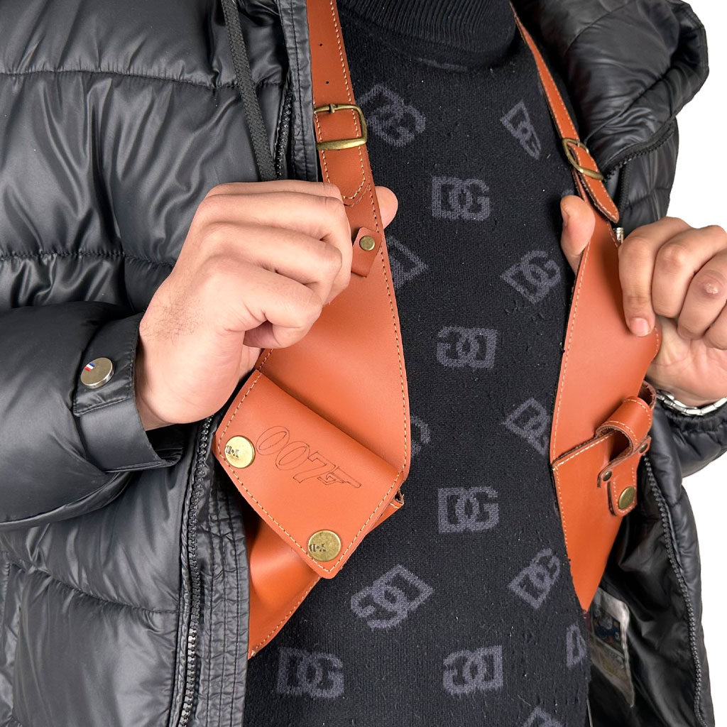 Pochette 007 pour ranger les affaires sous la veste 3