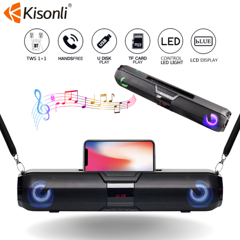 Kisonli Portable Wifi Multimedia Wireless Speaker led-900 2