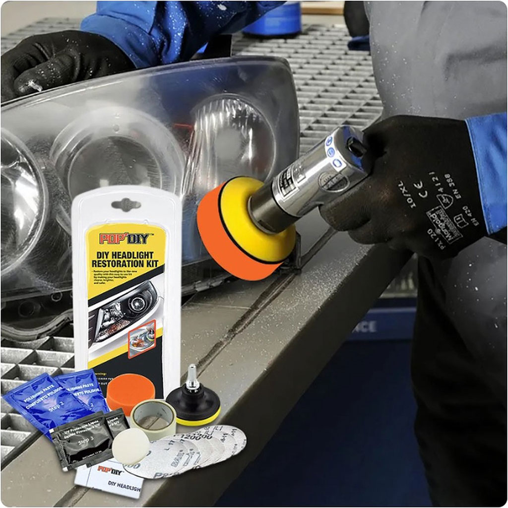 Kit Rénovation Phare Voiture pour Les Rayures De Jaunissement - طقم تنظيف أضواء السيارة - 4