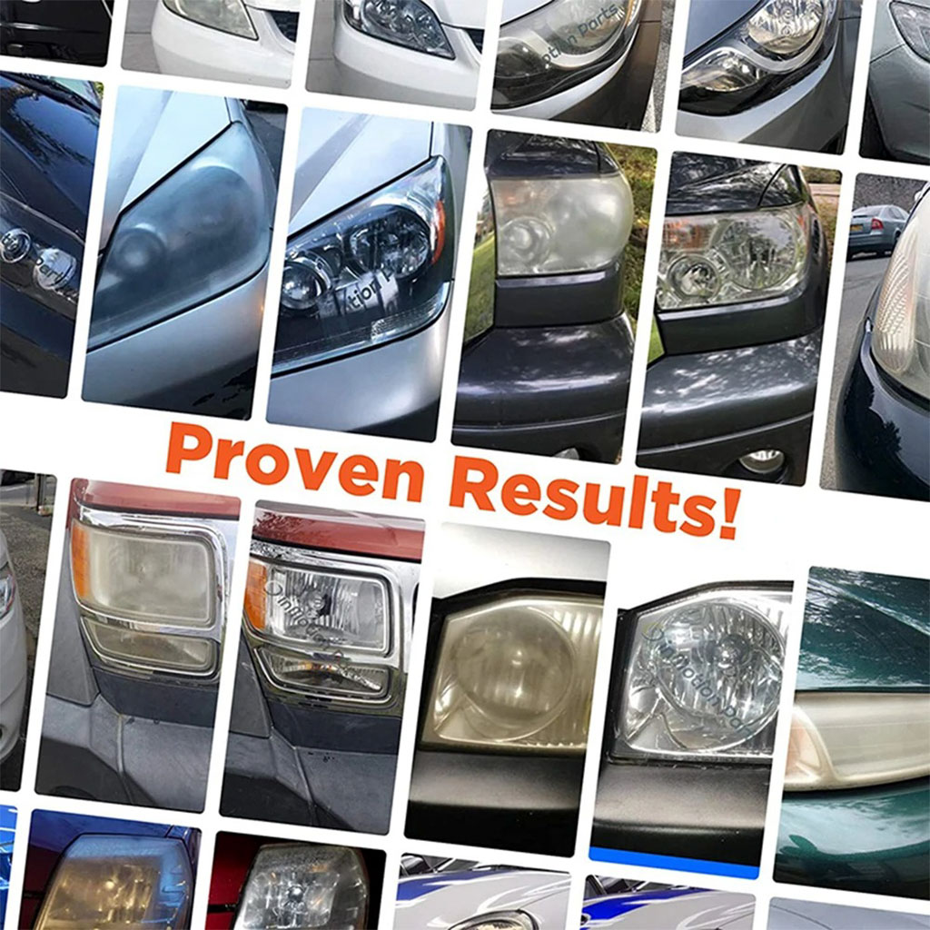 Kit Rénovation Phare Voiture pour Les Rayures De Jaunissement - طقم تنظيف أضواء السيارة - 8