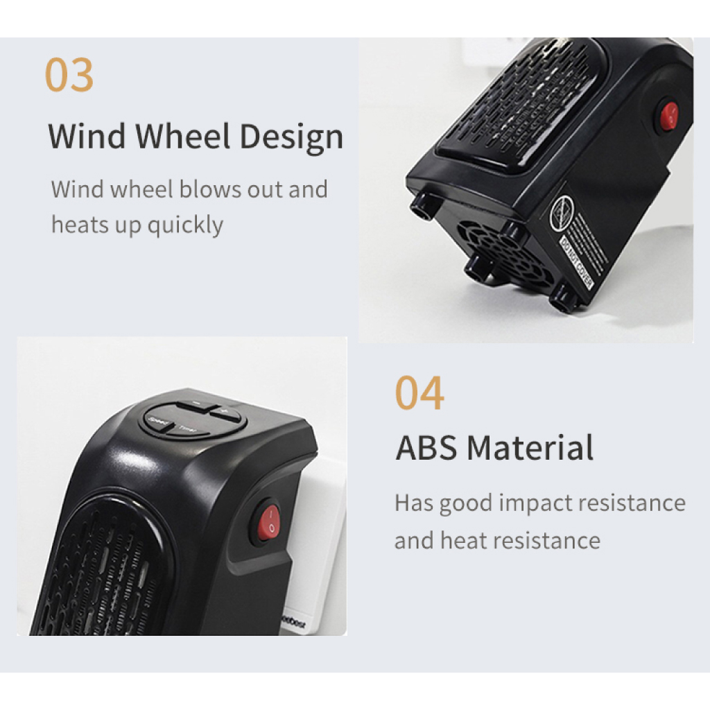 Chauffage Murale Portable Electrique 350W - 3