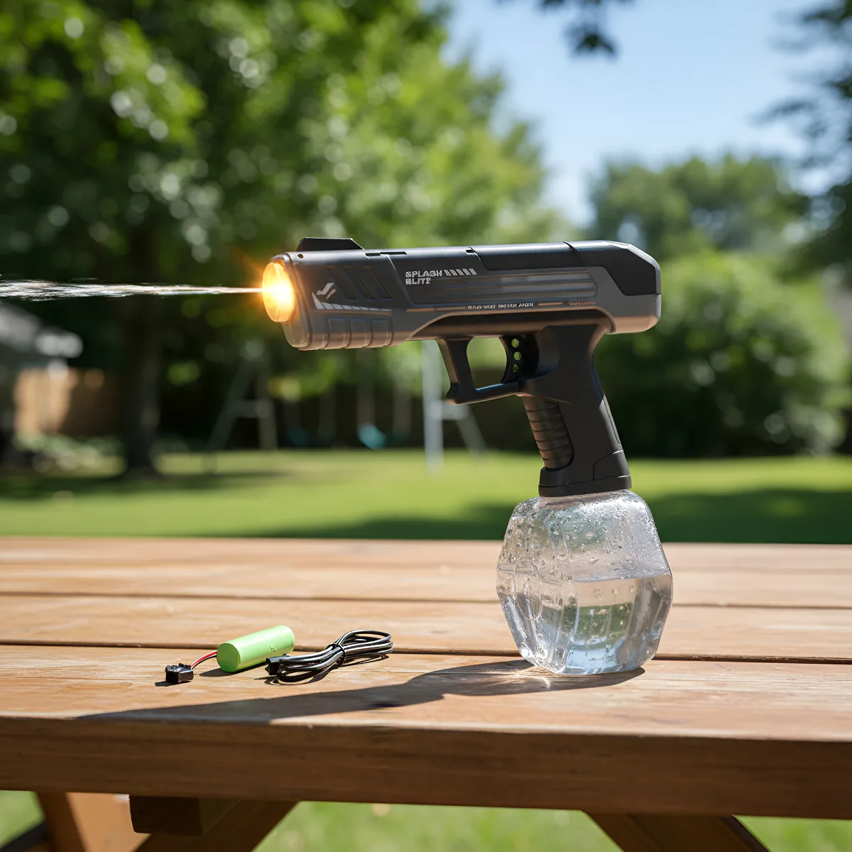 Pistolet à Eau Electrique 350 ML avec Effets Lumineux V2 - مسدس مائي أوتوماتيكي - 1