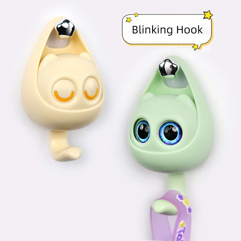 Crochets murales adhésifs en ABS design mignons et créatifs 2Pcs - 3