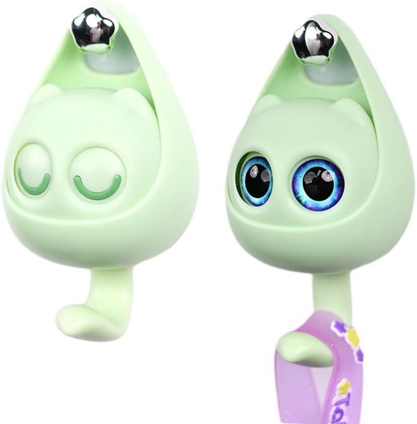 Crochets murales adhésifs en ABS design mignons et créatifs 2Pcs - 1