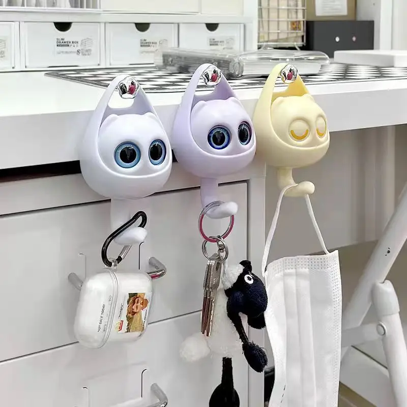 Crochets murales adhésifs en ABS design mignons et créatifs 2Pcs - 5