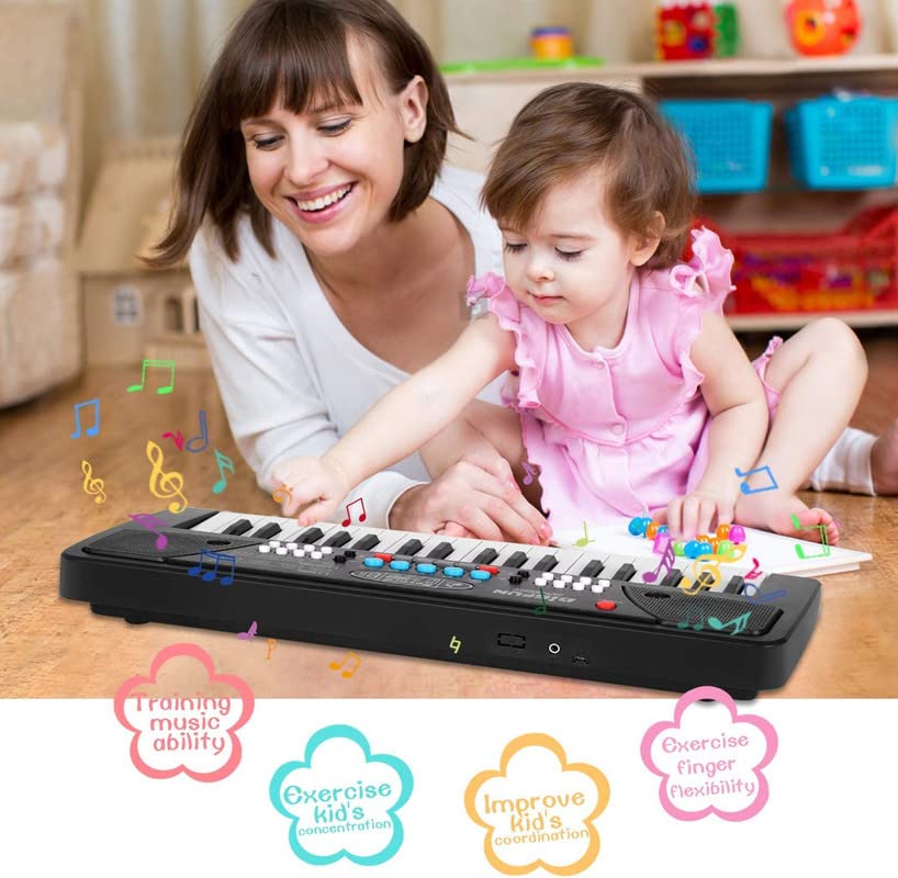 Piano éducatif à clavier électronique pour enfants, avec microphone et 37 touches - بيانو تعليمي بـ 37 مفتاحاً للأطفال - 3