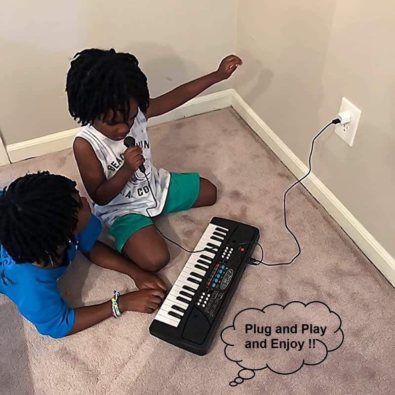 Piano éducatif à clavier électronique pour enfants, avec microphone et 37 touches - بيانو تعليمي بـ 37 مفتاحاً للأطفال - 1