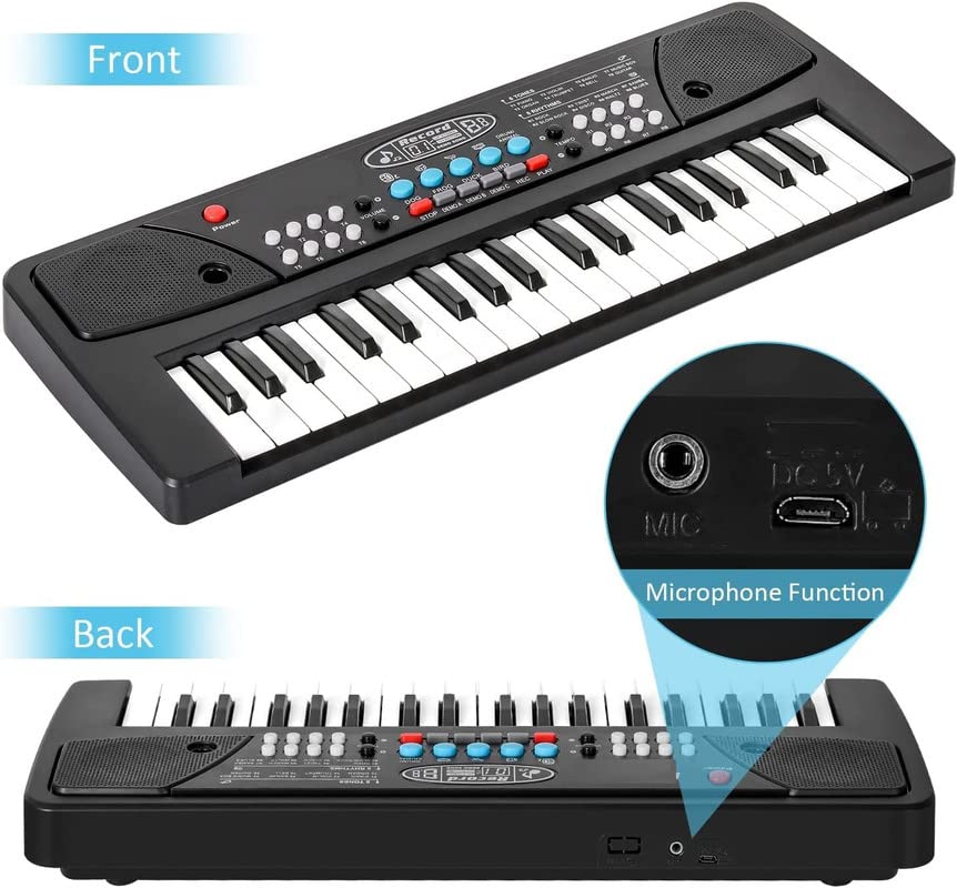 Piano éducatif à clavier électronique pour enfants, avec microphone et 37 touches - بيانو تعليمي بـ 37 مفتاحاً للأطفال 4