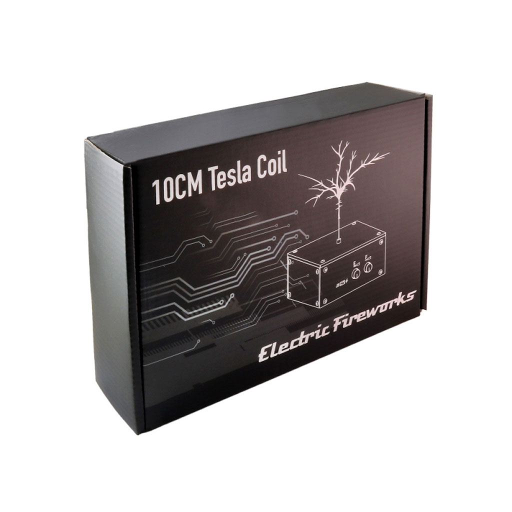 Bluetooth Mini Music Tesla Coil Kit,10 Cm Solid State Touchable Artificial Lightning - صندوق تيسلا - 6