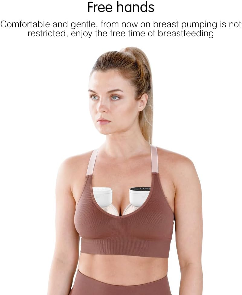 Double Tire Lait Electrique Mains Libres MY-376 3 Modes 9 Niveaux - جهاز إستخراج الحليب 2 قطع 5