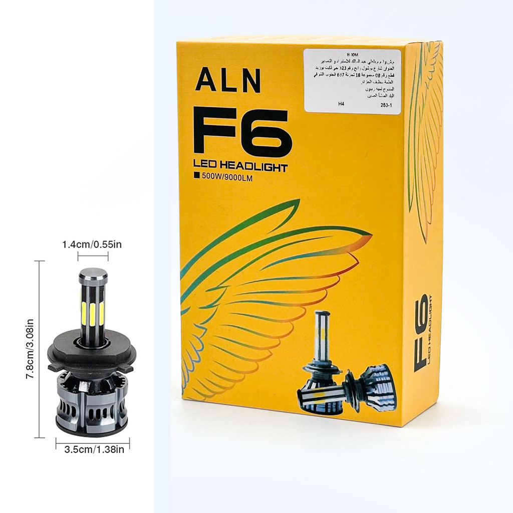 Kit Lampe de phare F6 H4 LED 6 Directions 6500K - مصابيح إضاءة أمامية للسيارات - 10