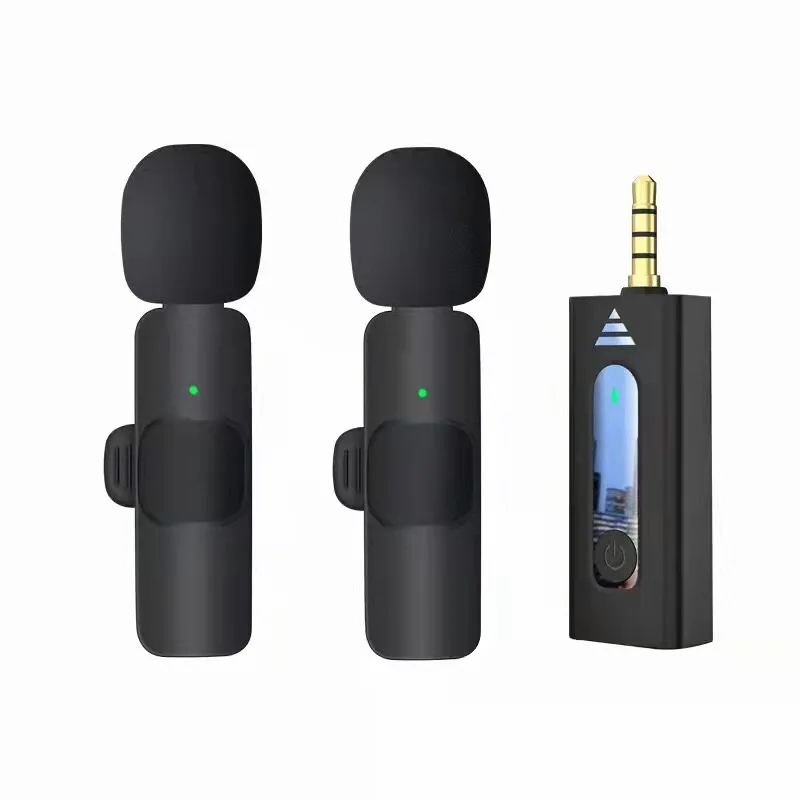 Double Microphone cravate sans fil professionnel K35 - ميكروفون لاسلكي مزدوج - 5