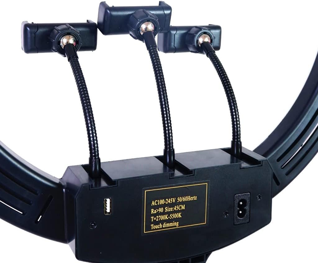 MJ45 RGB LED Ring Light Photography Light Video Light 18inch - طقم حلقة الإضاءة RGB الاحترافي - 5