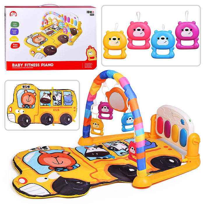 Tapis d'éveil piano Baby Explorer avec hochets suspendus - بساط بيانو للرضع - 8