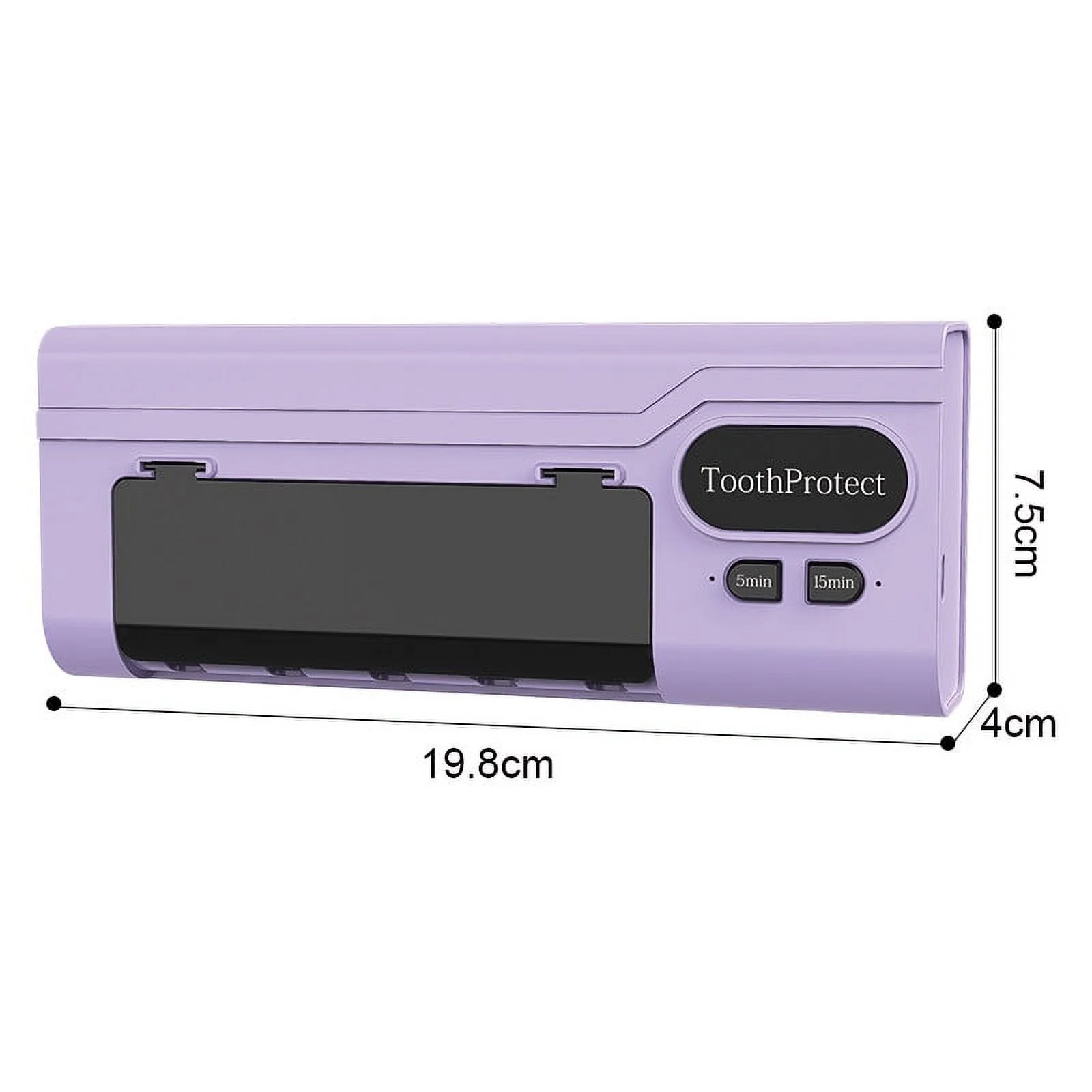 Désinfectant et support de brosse à dents intelligent rechargeable 5 emplacements - حامل فرش الأسنان - 6