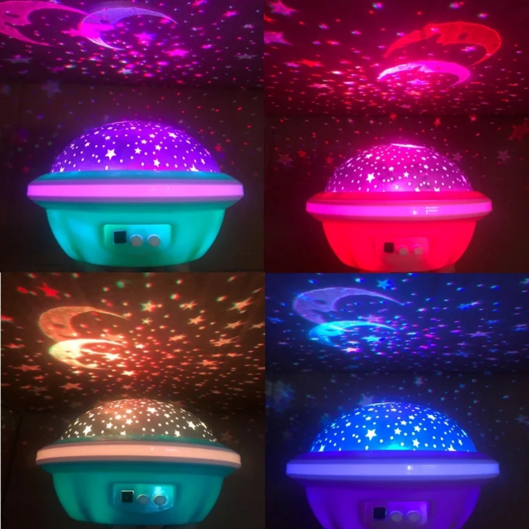 Projecteur LED ciel étoilé pour enfants, lampe de nuit, romantique, coloré RGB - 2