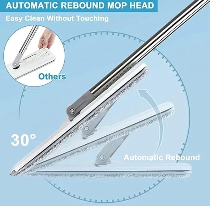 Balai-serpillère plat avec seau à deux compartiments et lingettes en microfibre - ممسحة مايكروفيبر مع دلو بغرفتين للفصل بين الماء النظيف 10