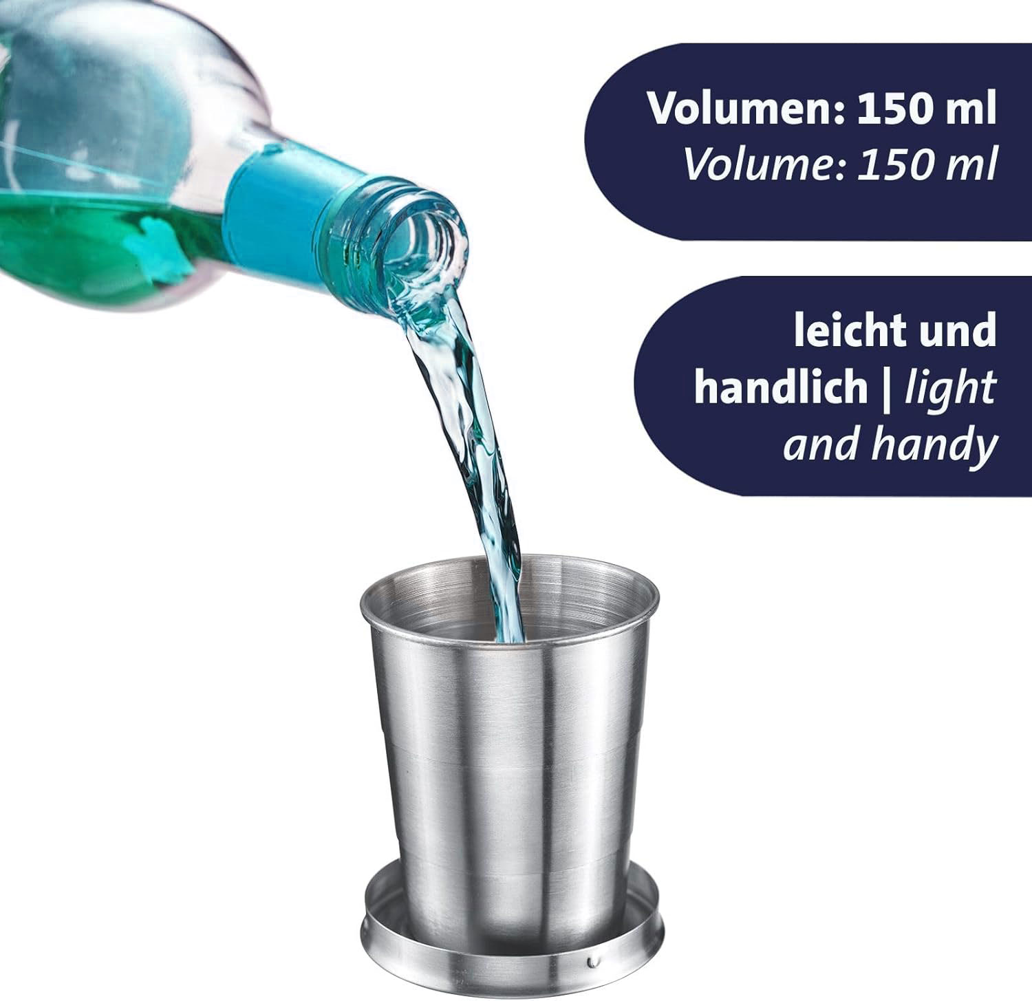 Mug de camping pratique idéal pour les boissons avec crochet de suspension - كوب مشروبات قابل للطي - 2