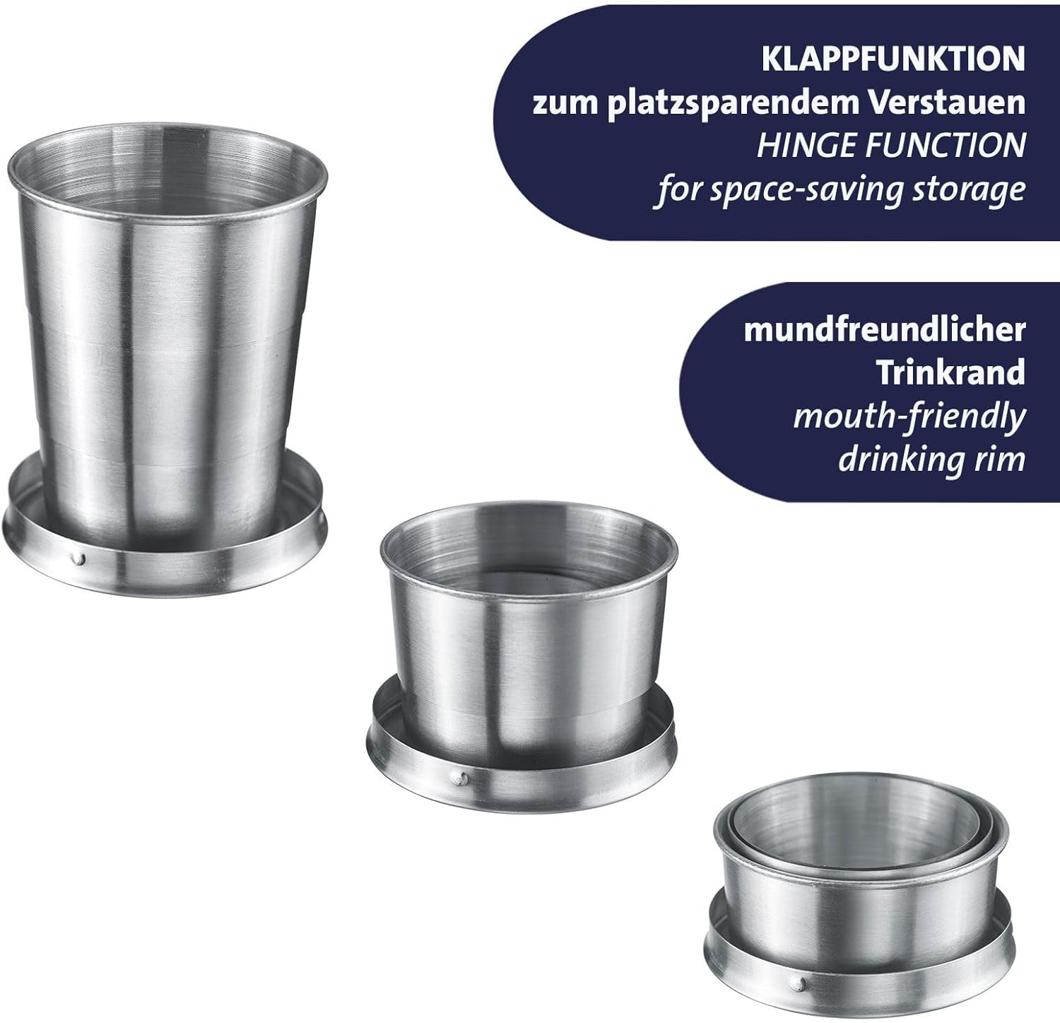 Mug de camping pratique idéal pour les boissons avec crochet de suspension - كوب مشروبات قابل للطي - 5