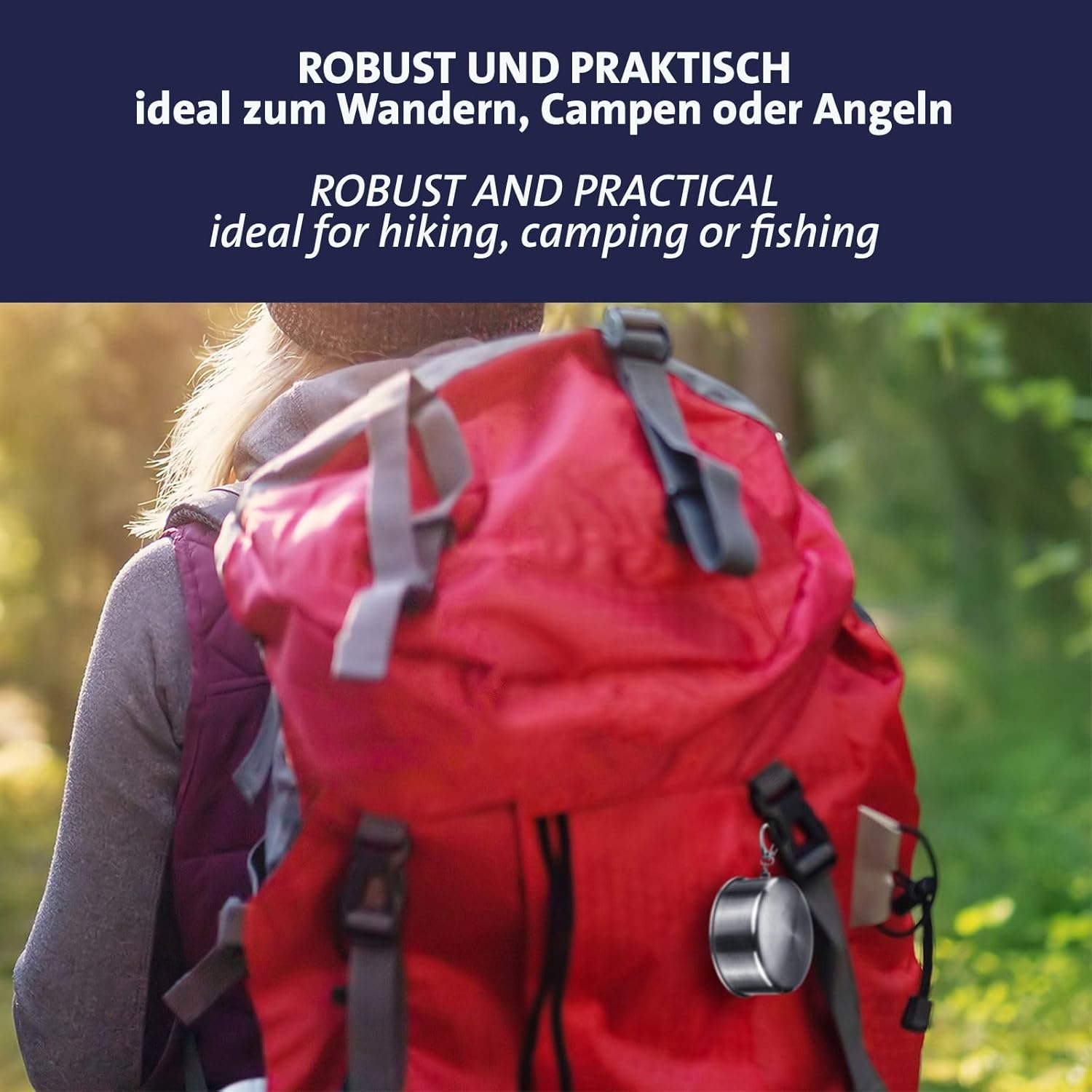 Mug de camping pratique idéal pour les boissons avec crochet de suspension - كوب مشروبات قابل للطي - 6