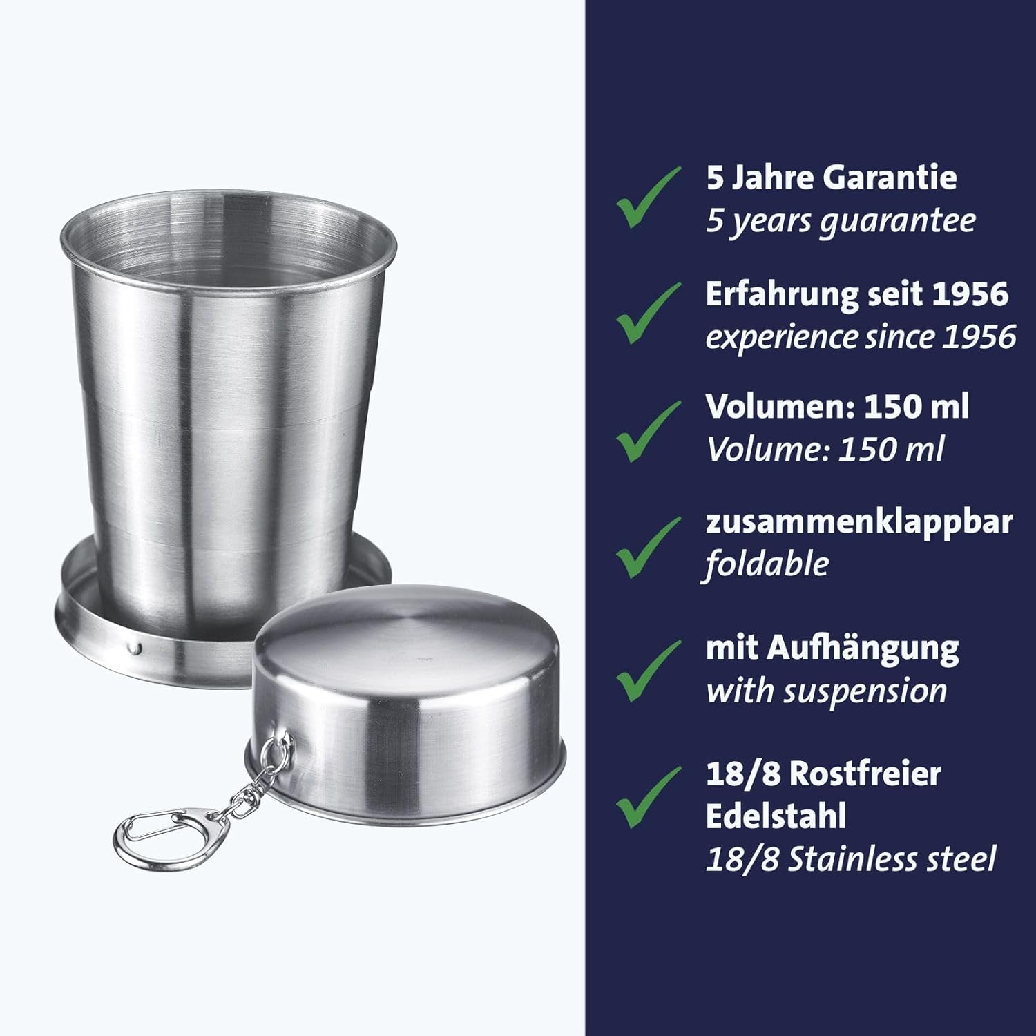 Mug de camping pratique idéal pour les boissons avec crochet de suspension - كوب مشروبات قابل للطي 4