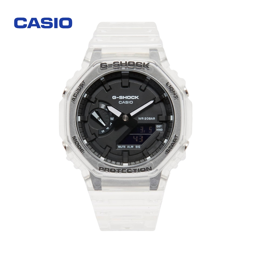 Montre Casio G-Shock Transparant Blanc , Fond noir 3