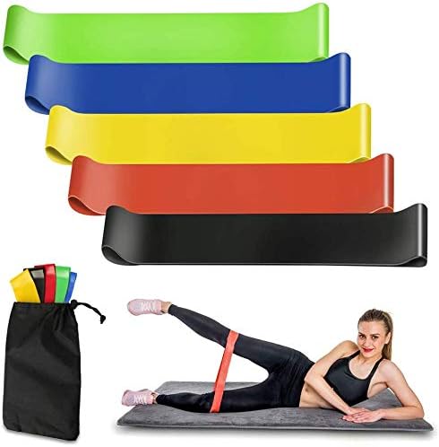 Ensemble de bandes de résistance Elastiques 5Pcs pour exercices de sport - طقم أحزمة المقاومة للرياضيين 2