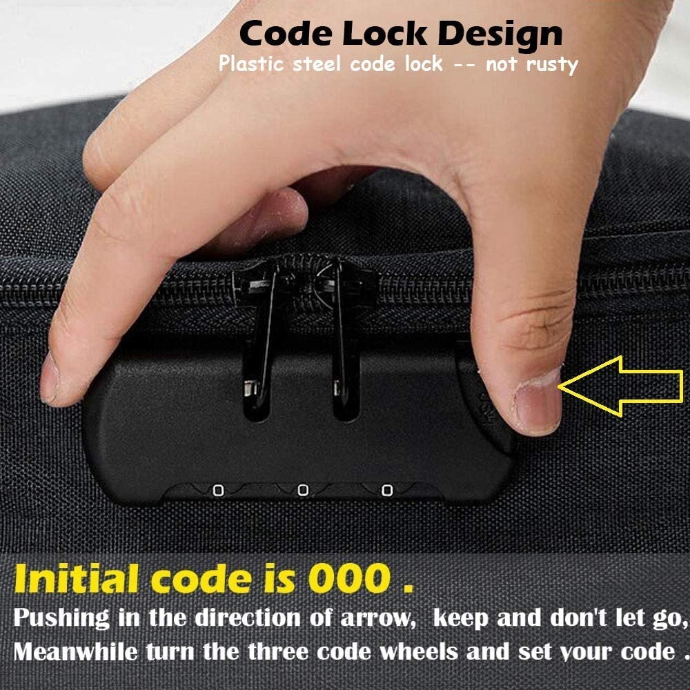 Organiseur de documents multifonctionnel avec serrure de sécurité - حقيبة تنظيم الملفات مع قفل أمان برمز سري - 5