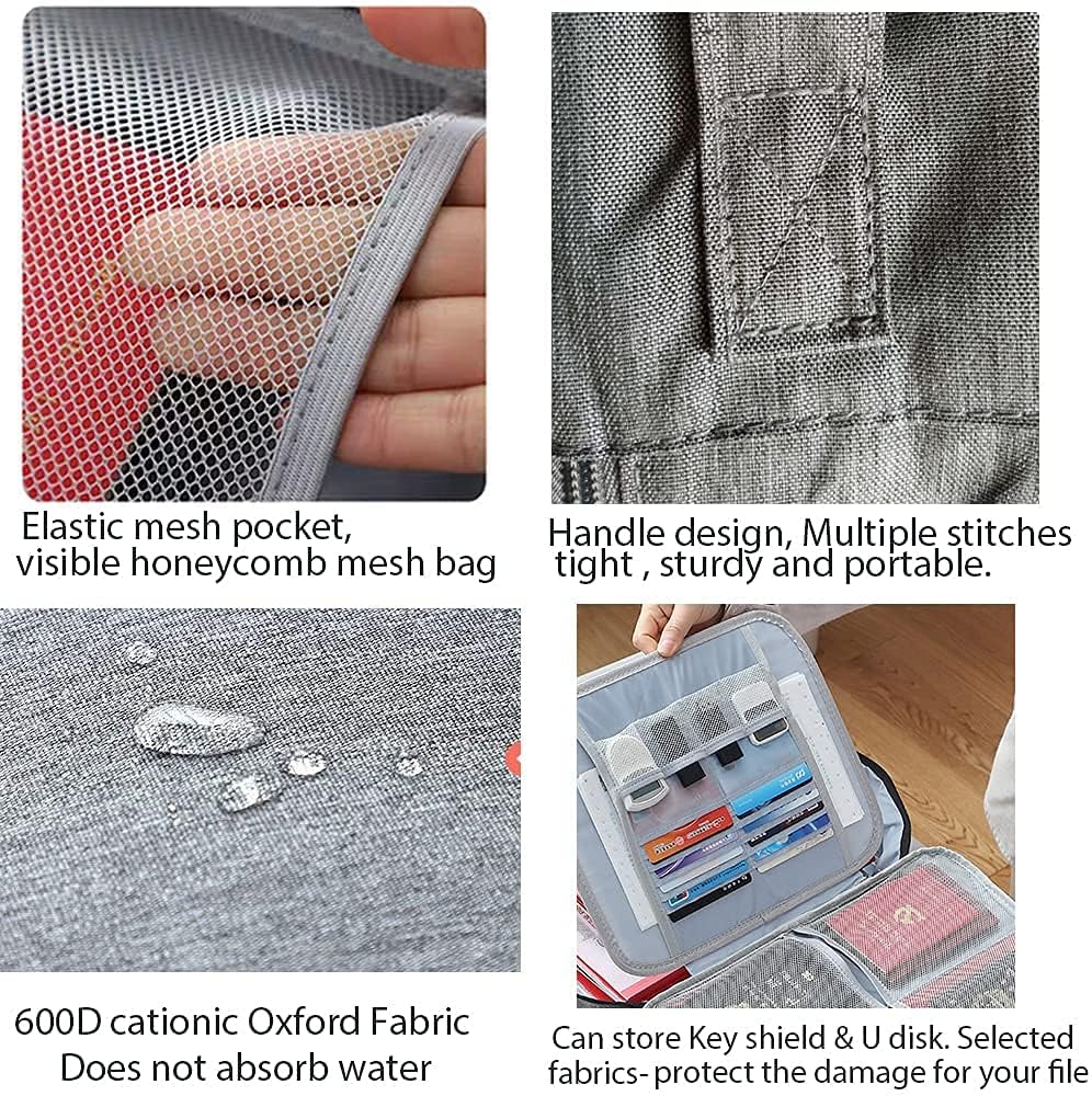 Organiseur de documents multifonctionnel avec serrure de sécurité - حقيبة تنظيم الملفات مع قفل أمان برمز سري - 7