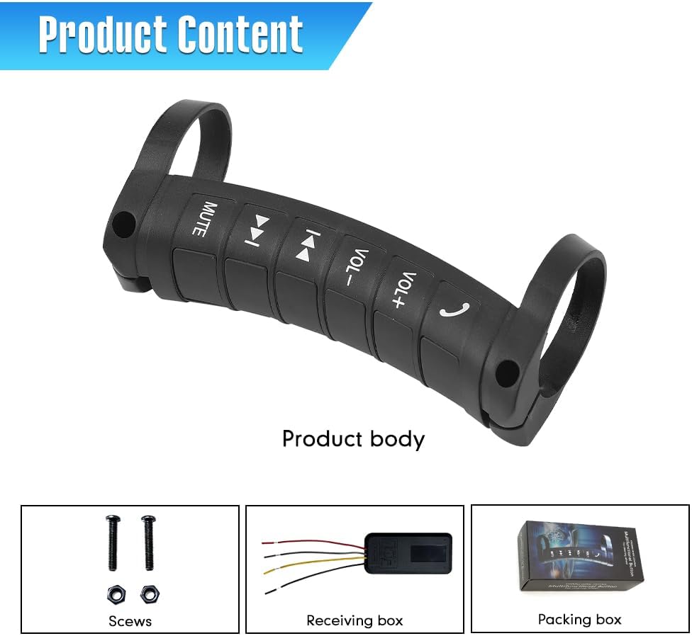 Kit d'installation de boutons de commande au volant pour voitures - أزرار التحكم بالصوت والمقود 5