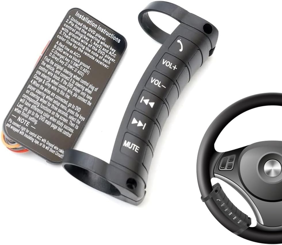 Kit d'installation de boutons de commande au volant pour voitures - أزرار التحكم بالصوت والمقود - 4