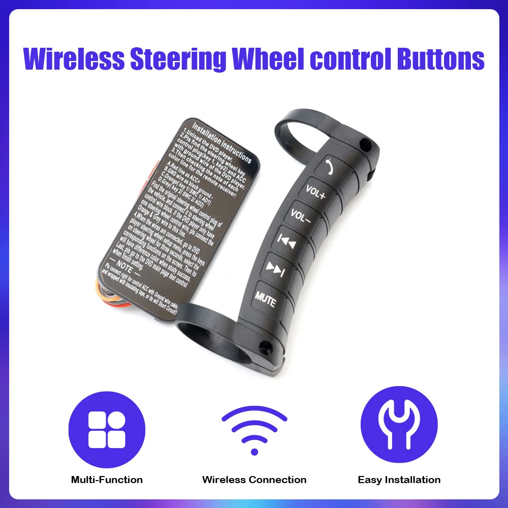 Kit d'installation de boutons de commande au volant pour voitures - أزرار التحكم بالصوت والمقود - 9