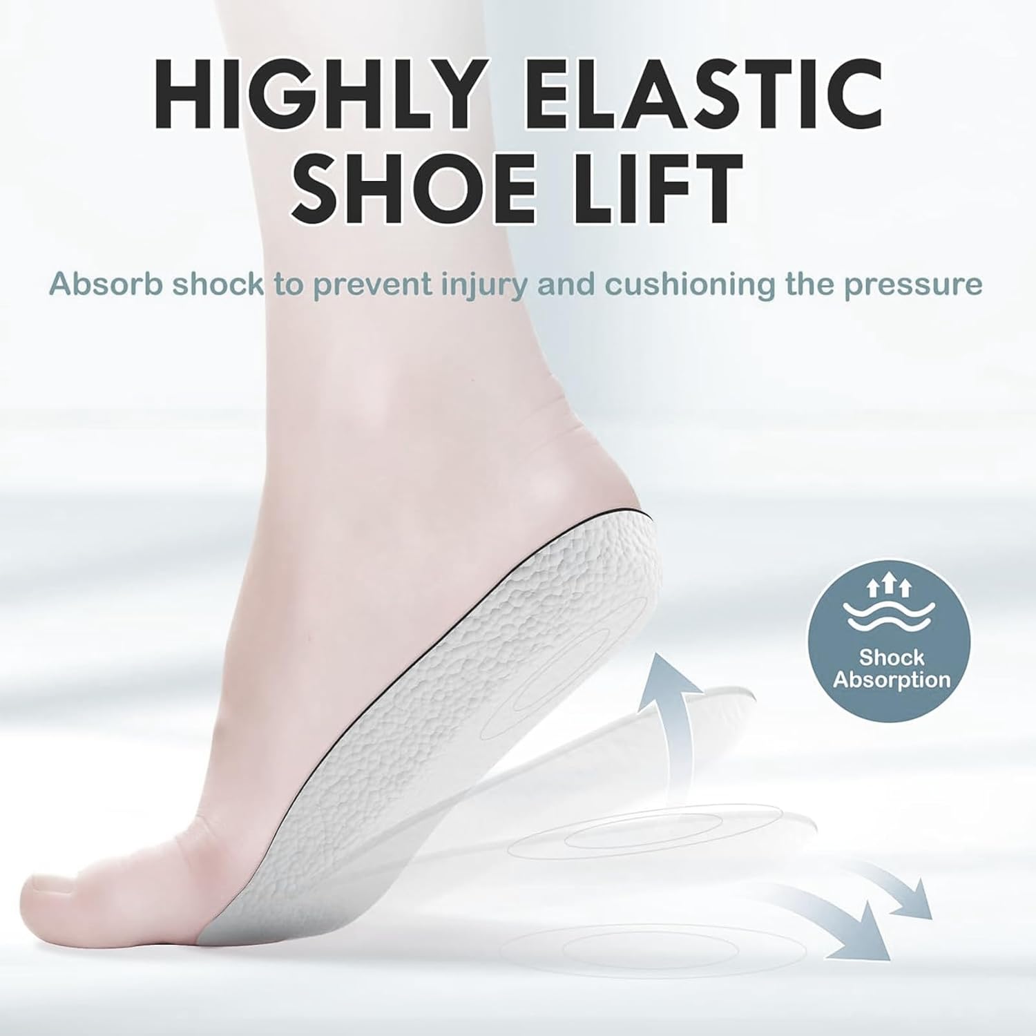 Semelles de chaussures orthopédiques pour augmenter la hauteur 3.5cm - نعل زيادة الطول وتصحيح القوام - 2