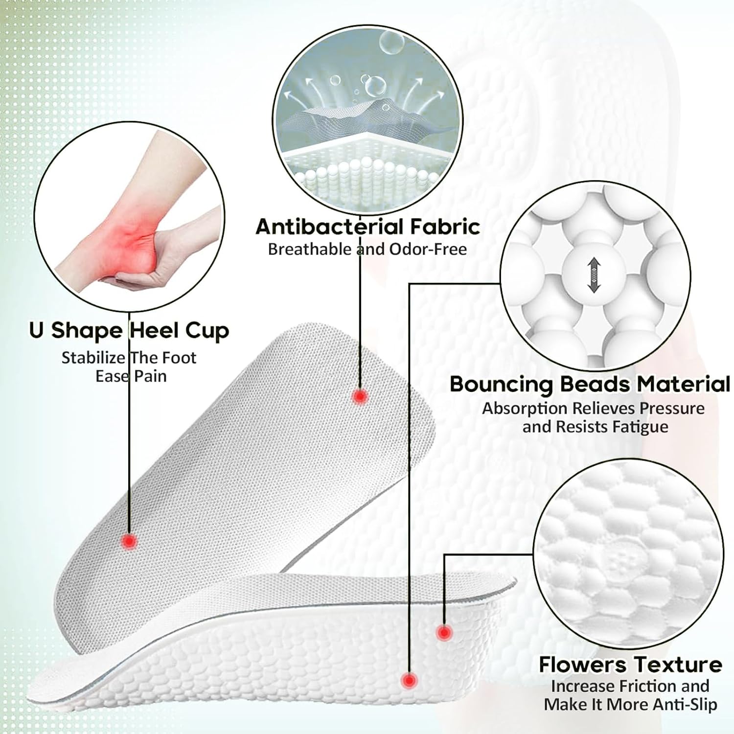 Semelles de chaussures orthopédiques pour augmenter la hauteur 3.5cm - نعل زيادة الطول وتصحيح القوام 8