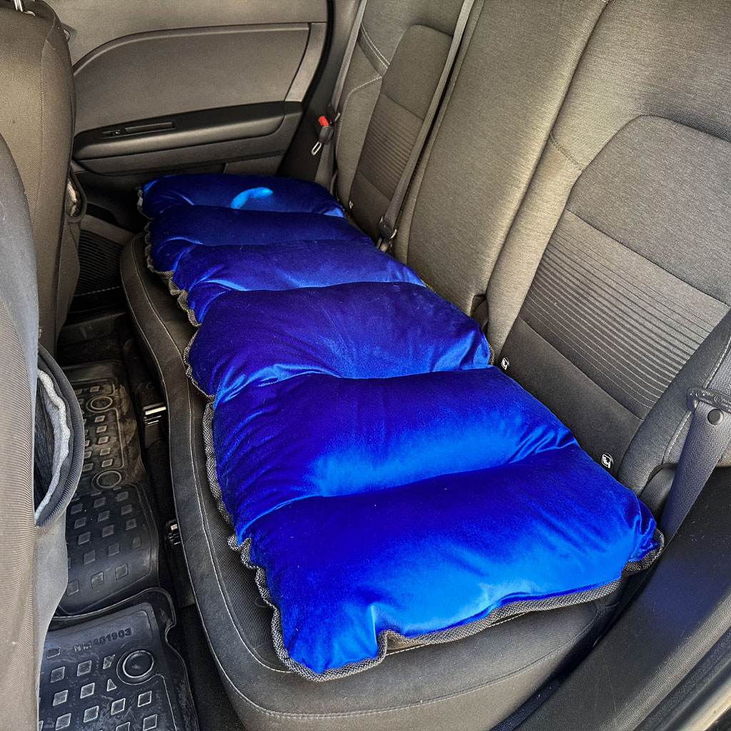 Pack Housse de Protection Siège Auto en Velours Rembourrée Confortable et Moelleux 3PCS – طقم أفرشة مقاعد السيارة جد مريحة - 8