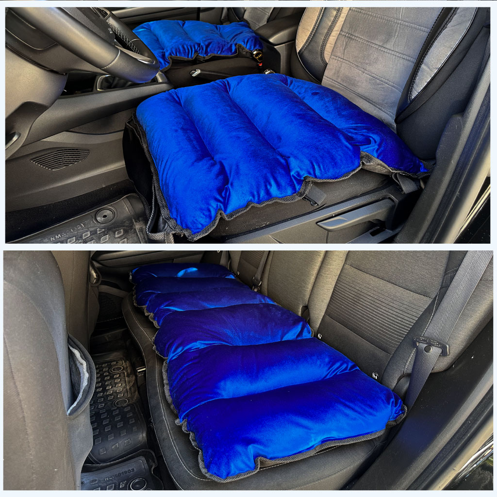 Pack Housse de Protection Siège Auto en Velours Rembourrée Confortable et Moelleux 3PCS – طقم أفرشة مقاعد السيارة جد مريحة 3