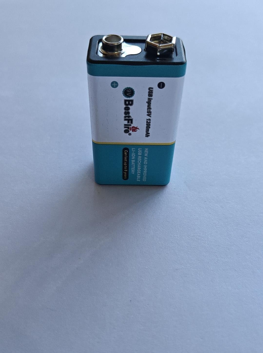 Pile rechargeable USB type C 9V 1200mWh en lithium BestFire - بطارية ليثيوم قابلة لإعادة الشحن - 13